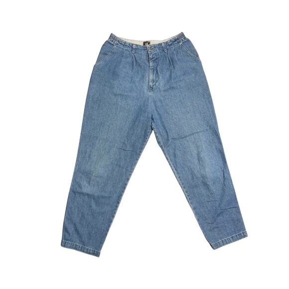 Vintage Lee Denim Jeans Pants 90s Y2K High Waisted Baggy Plus Size 16 - Picture 1 of 3